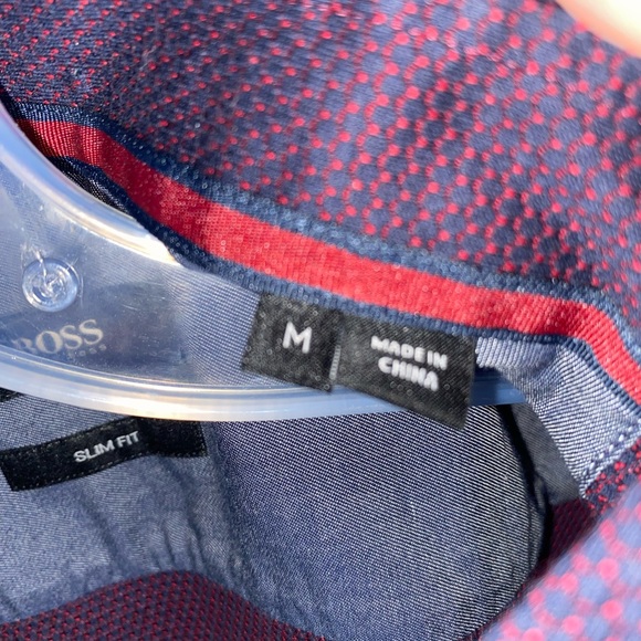 Hugo boss shirt red - med - nwot condition - Picture 3 of 3
